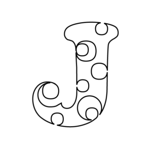 Bubble Font J