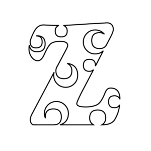 Bubble Font Z